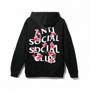 Authentic Anti Social Social Club ASSC Hoodie Kkoch Black Hoody Hoodie In hand