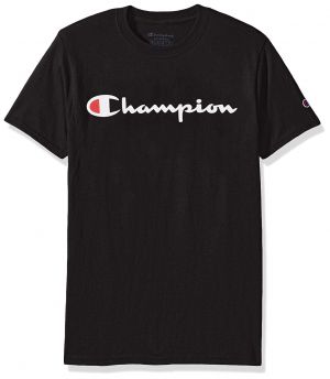 מלך המותגים חולצות Champion Men's Classic Jersey Script T-Shirt