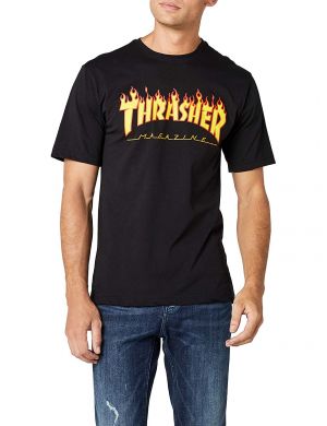 מלך המותגים חולצות Thrasher Flame Short Sleeve T-Shirt