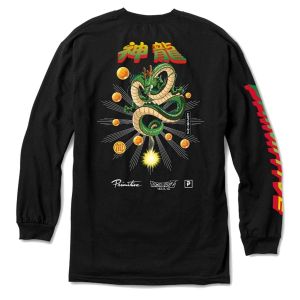 מלך המותגים חולצות Primitive x DBZ 3: Shenron Wish Long Sleeve T-Shirt (Black)